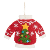 Textilná vianočná ozdoba Christmas Jumper – Sass & Belle