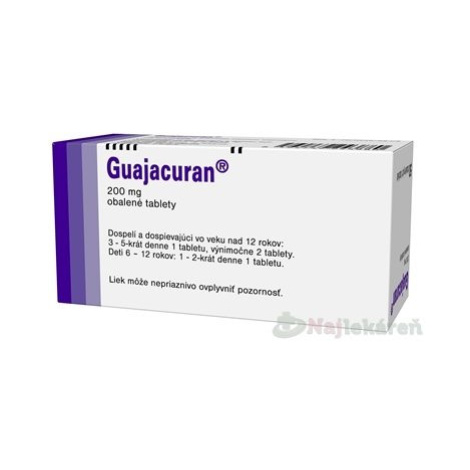 Guajacuran 200 mg 50 tbl