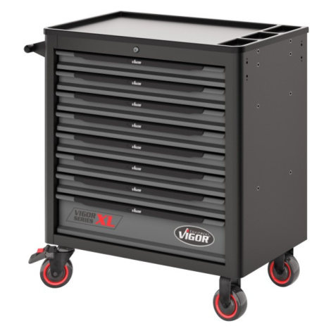 Dielenský profesionálny vozík VIGOR na náradie s 8 šuplíkmi - V4481