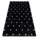 DW Čierno-biely bodkovaný koberec Febie Rozmer: 80x150 cm