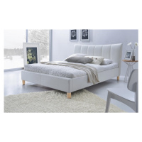 Čalúnená posteľ Sandy 160x200 dvojlôžko biela