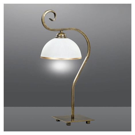 Stolná lampa Wivara LN1 v klasickom dizajne zlatá EMIBIG LIGHTING