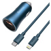Nabíjačka do auta Baseus Golden Contactor Pro car charger, USB + USB-C, QC4.0+, PD, SCP, 40W (bl