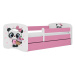 Detská posteľ Babydreams panda ružová
