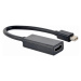 Kabel CABLEXPERT A-mDPM-HDMIF-02 red. miniDisplayport na HDMI, M/F, černá