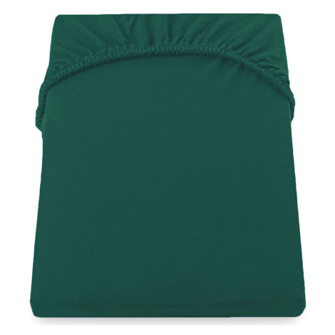 Zelená napínacia džersejová plachta 180x200 cm Amber – DecoKing