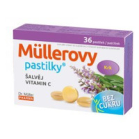 Dr. Müller Müllerove Pastilky so šalviou a vit. c Bez cukru 1x36 ks