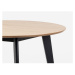 Okrúhly jedálenský stôl Roxy 105 cm hnedý/čierna