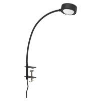 Stolná lampa LIGHTME Powerlens Flex, skrutkovacia, čierna