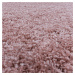 Kusový koberec Sydney Shaggy 3000 rose kruh Rozmery koberca: 120x120 kruh