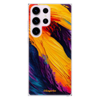 Odolné silikónové puzdro iSaprio - Orange Paint - Samsung Galaxy S23 Ultra