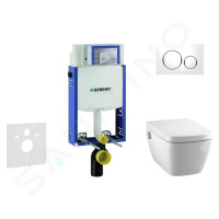 GEBERIT - Kombifix Modul na závesné WC s tlačidlom Sigma20, biela/lesklý chróm + Tece One - sprc