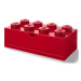 LEGO® stolný box 8 so zásuvkou - červená