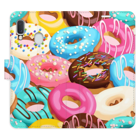 Flipové puzdro iSaprio - Donuts Pattern 02 - Samsung Galaxy A20e