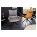 LuxD 28469 Dizajnová otočná stolička Wendell sivá / hnedá