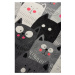 Sivý detský protišmykový koberec Chilam Cats, 140 x 190 cm