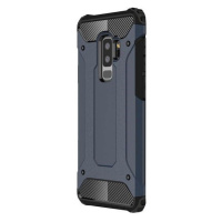Motorola One Vision / P50, Plastový zadný kryt, Defender, metalický efekt, tmavomodrá