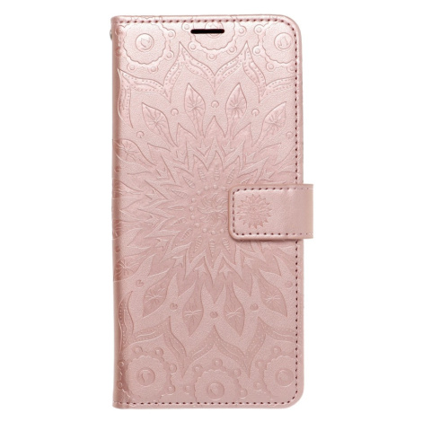 Diárové puzdro na Samsung Galaxy A52/A52 5G Forcell MEZZO mandala ružovo zlaté
