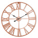 Casa Chic Queensway 80, nástenné hodiny, kovový rám, tiché, Ø 76 cm