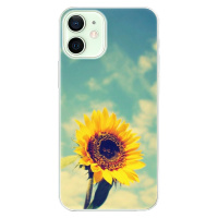 Odolné silikónové puzdro iSaprio - Sunflower 01 - iPhone 12 mini