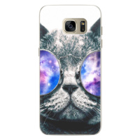 Silikónové puzdro iSaprio - Galaxy Cat - Samsung Galaxy S7 Edge