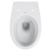 DEANTE Podstavný rám, pre závesné WC misy + SLIM tlačidlo bílé  + WC CERSANIT DELFI + SOFT SEDAD