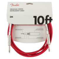 Fender Original Series 10' Instrument Cable Fiesta Red