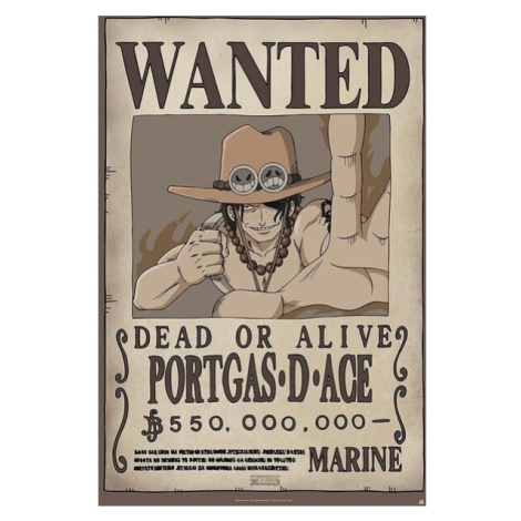 Plagát One Piece - Wanted Ace (24)