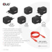 Club3D cestovná nabíjačka PPS 45W GAN technológia, Dual port USB Type-C, Power Delivery (PD) 3.0