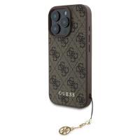 Guess 4G Charm kryt pre iPhone 16 Pro hnedý