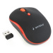 GEMBIRD myš MUSW-4B-03-R, čierno-červená, bezdrôtová, USB nano receiver