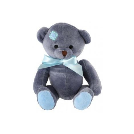 Medveď sediaci s mašľou plyš 20cm modrý Teddies