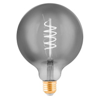 LED globe E27 G125 4W filament čierno-priehľadná
