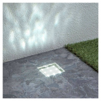 LED zapustené podlahové svietidlo Walkover, IP68 8x8cm