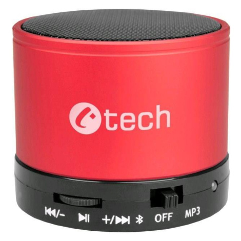 C-TECH repro SPK-04R, bluetooth, červené