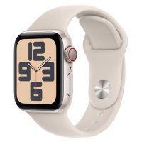 APPLE WATCH SE GPS + CELLULAR 40MM STARLIGHT ALUMINIUM CASE WITH STARLIGHT SPORT BAND -S/M MRFX3