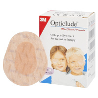 3M FUTURO Opticlude Mini Junior Očná náplasť 5 x 6 cm, ortoptická, na liečbu strabizmu 20 ks