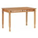 Záhradný jedálenský stôl 120 x 65 cm teakové drevo Dekorhome,Záhradný jedálenský stôl 120 x 65 c