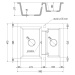 Mexen Carlos, 1,5-komorový granitový drez 582x475x177 mm a drezová batéria Duo, šedá, 6518-71-67