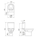 CERSANIT - WC kombi 602 CITY CLEAN ON 011 3/5 vrátane sedátka duroplast K35-036