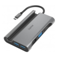 Hama 200102 USB-C hub, Connect2Mobile, multiport LAN/Ethernet, 7 portov