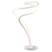 Biela LED stolová lampa s kovovým tienidlom (výška 56 cm) Nala – Trio Select
