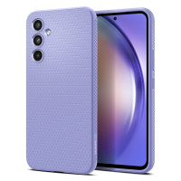 Samsung Galaxy A54 5G SM-A546B, silikónové puzdro, Spigen Liquid Air, trojuholníkový vzor, fialo