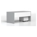 DREVONA33 Kancelársky stôl LUTZ 160x80 šedá + biela