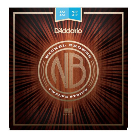 D'Addario NB1047-12 Nikel Bronze Acoustic Light 12-String