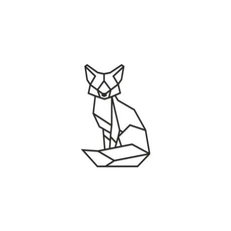Drevená dekorácia  Sitting Fox Siluette
