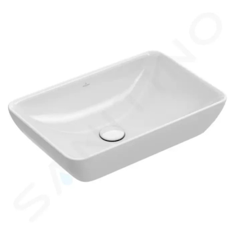 VILLEROY & BOCH - Venticello Umývadlo na dosku, 550x360 mm, s prepadom, bez otvoru na batériu, a