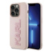 Kryt Karl Lagerfeld KLHCP15L3DMBKCP iPhone 15 Pro 6.1" pink hardcase 3D Rubber Glitter Logo (KLH