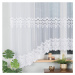 Biela žakarová záclona DARIA 450x175 cm