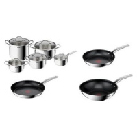 Tefal Súprava riadu 10 ks Intuition B864SA74 + Tefal Panvica 24 cm, 28 cm a WOK 28 cm